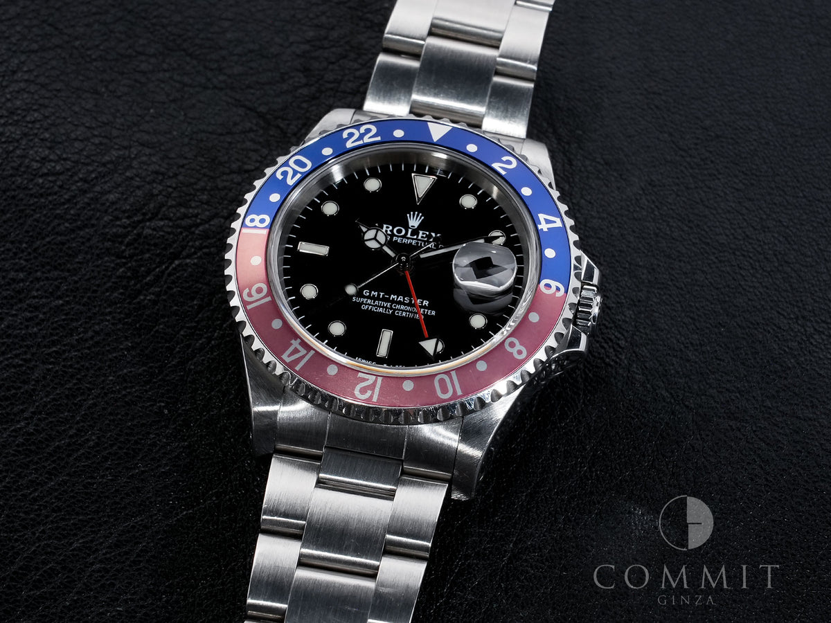 ロレックス GMTマスター Ref.16700 ステンレススチール ブラック文字盤 オイスターブレスレット 中古 ed7ivktj