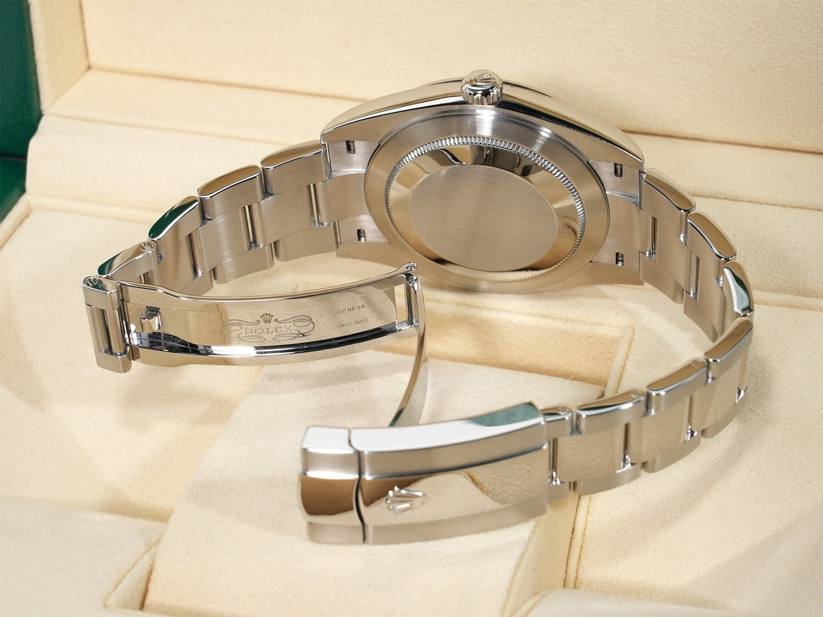 Rolex Datejust 41 Ref.126334G Stainless Steel/White Gold Black 10P Diamond Dial Oyster Bracelet Pre-owned 6svqrmq9
