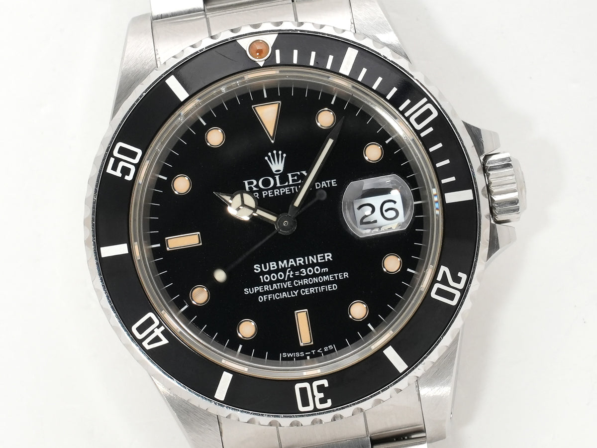 Rolex Submariner Date Ref. 168000 Stainless Steel Black Dial Pre-owned e6zrszka