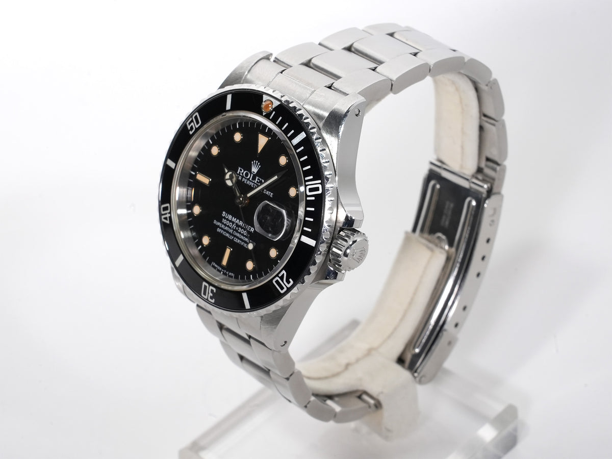 Rolex Submariner Date Ref. 168000 Stainless Steel Black Dial Pre-owned e6zrszka
