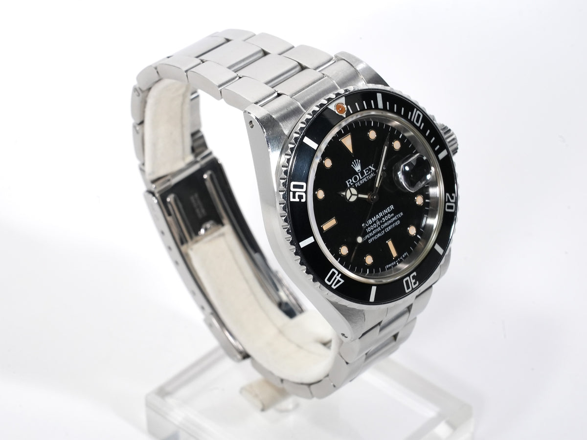 Rolex Submariner Date Ref. 168000 Stainless Steel Black Dial Pre-owned e6zrszka
