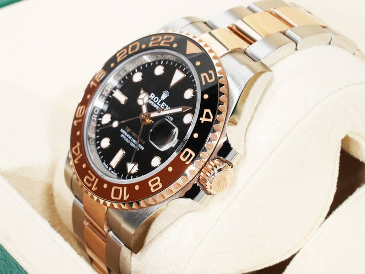 Rolex GMT-Master II Ref. 126711CHNR Stainless Steel/Everose Gold Black Dial Oyster Bracelet Pre-owned myqwgj37