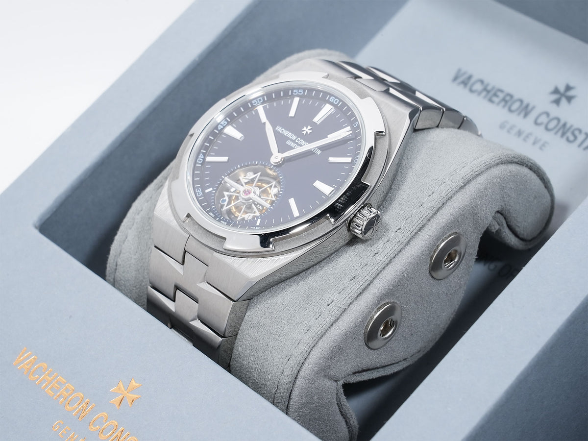 Vacheron Constantin Overseas Tourbillon Ref. 6000V/210T-H032 Titanium Blue Dial Pre-owned veivf8wg
