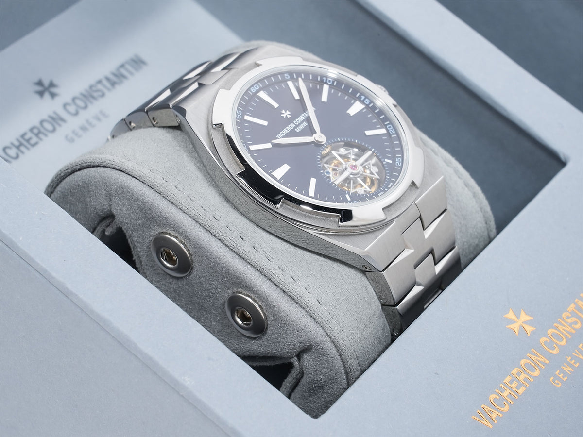 Vacheron Constantin Overseas Tourbillon Ref. 6000V/210T-H032 Titanium Blue Dial Pre-owned veivf8wg