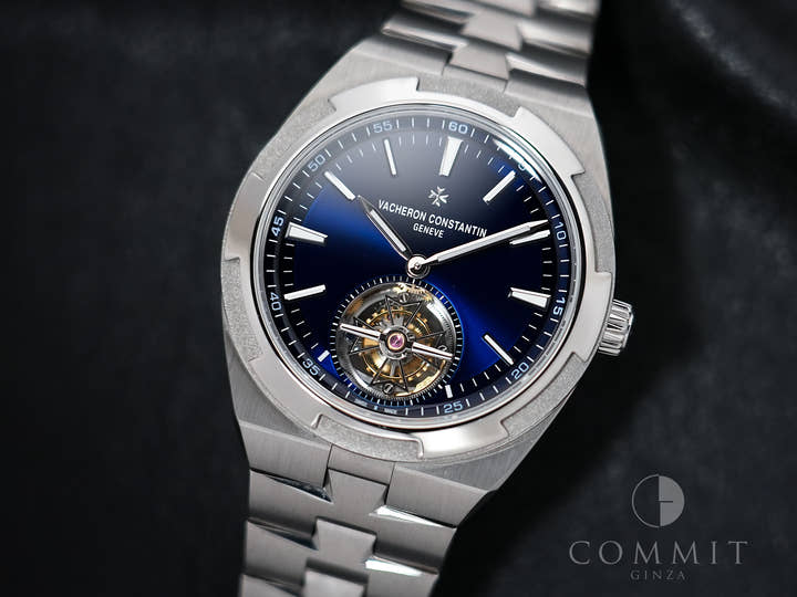 Vacheron Constantin Overseas Tourbillon Ref. 6000V/210T-H032 Titanium Blue Dial Pre-owned veivf8wg
