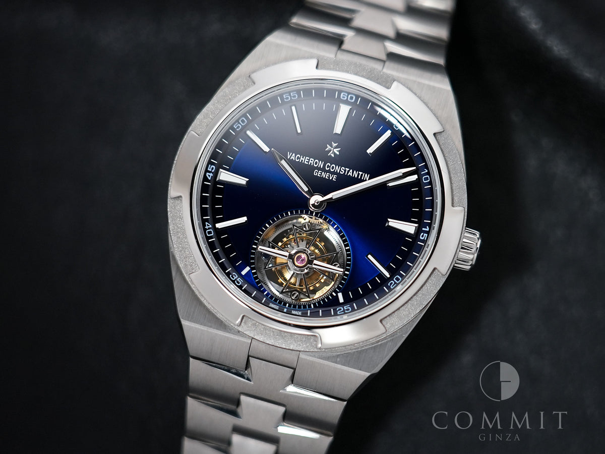 Vacheron Constantin Overseas Tourbillon Ref. 6000V/210T-H032 Titanium Blue Dial Pre-owned veivf8wg