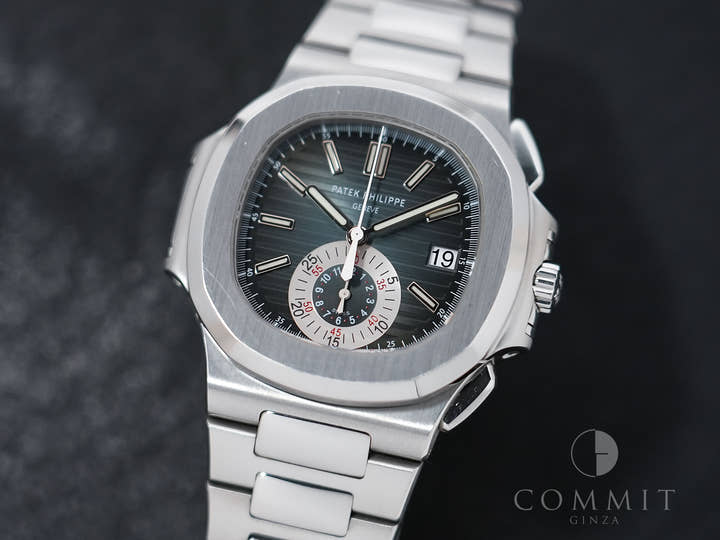 パテックフィリップ ノーチラス クロノグラフ Ref.5980/1A-001 ステンレススチール ブルー文字盤 中古 6724eawy