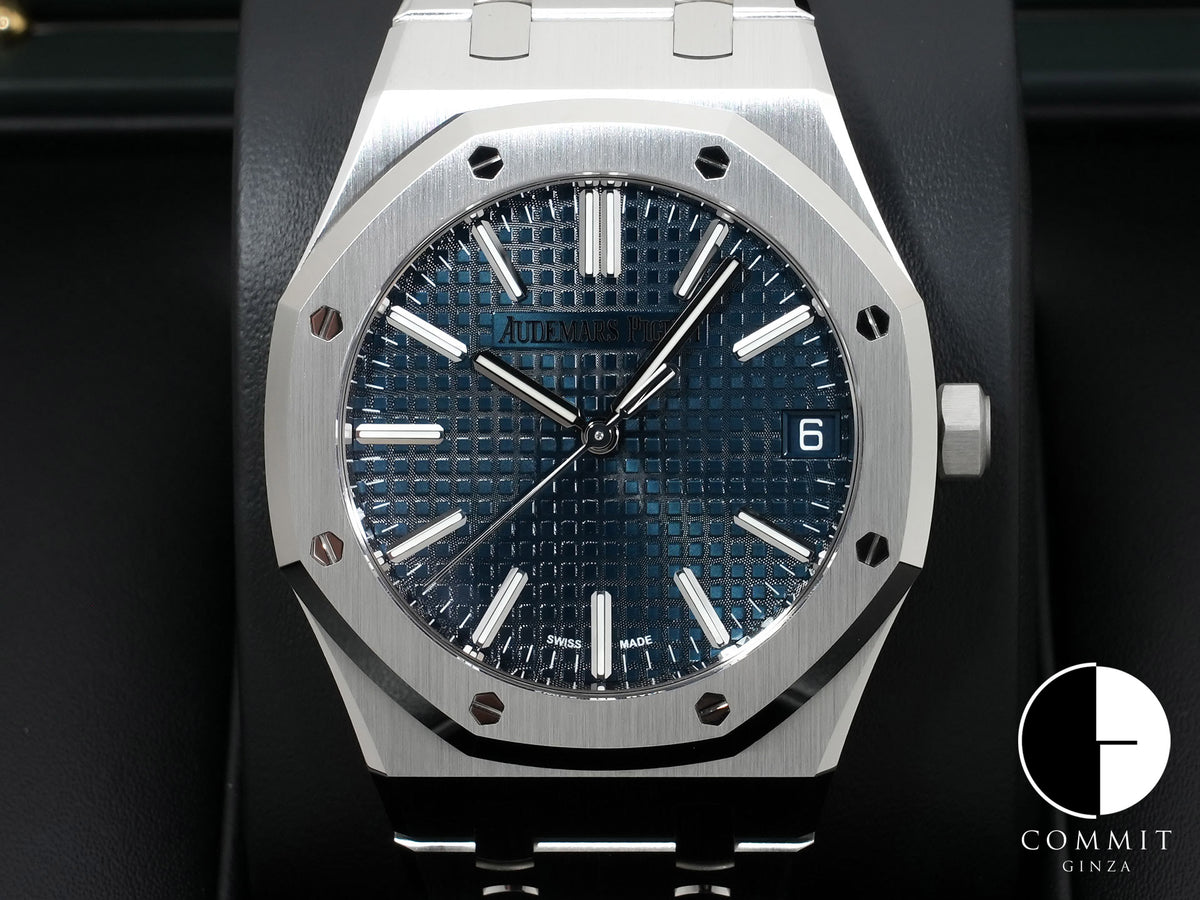 Audemars Piguet Royal Oak Ref. 15510ST.OO.1320ST.06 Stainless Steel Night Blue Dial Unworn 9drdyrck