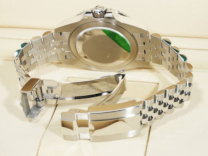 Rolex GMT-Master II Ref. 126710GRNR Stainless Steel Black Dial Jubilee Bracelet Unworn kc988mos