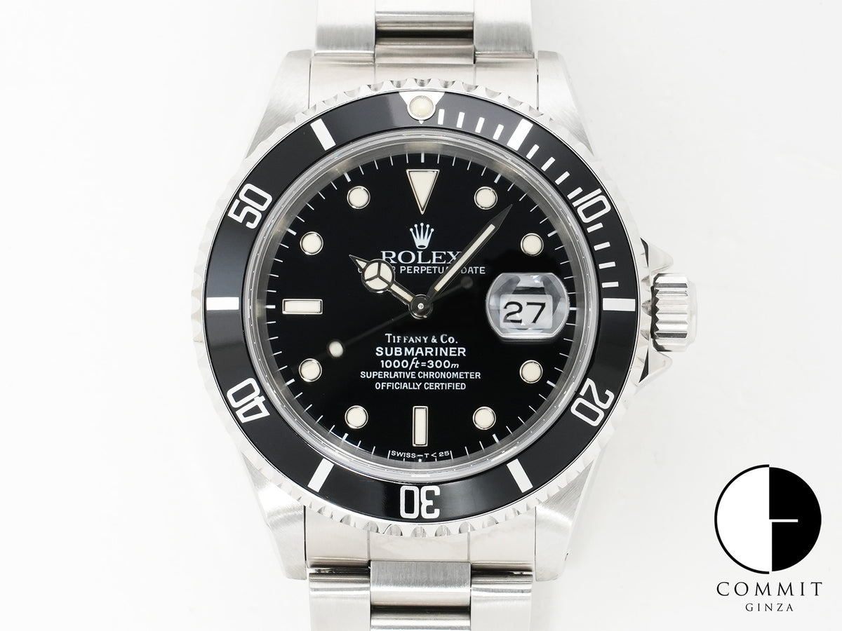 ロレックス サブマリーナー デイト TIFFANY&CO. Ref.16610 ステンレススチール ブラック文字盤 美品 xjj26o3h