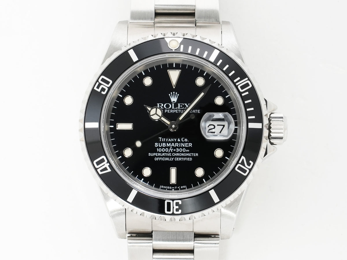 ロレックス サブマリーナー デイト TIFFANY&CO. Ref.16610 ステンレススチール ブラック文字盤 美品 xjj26o3h