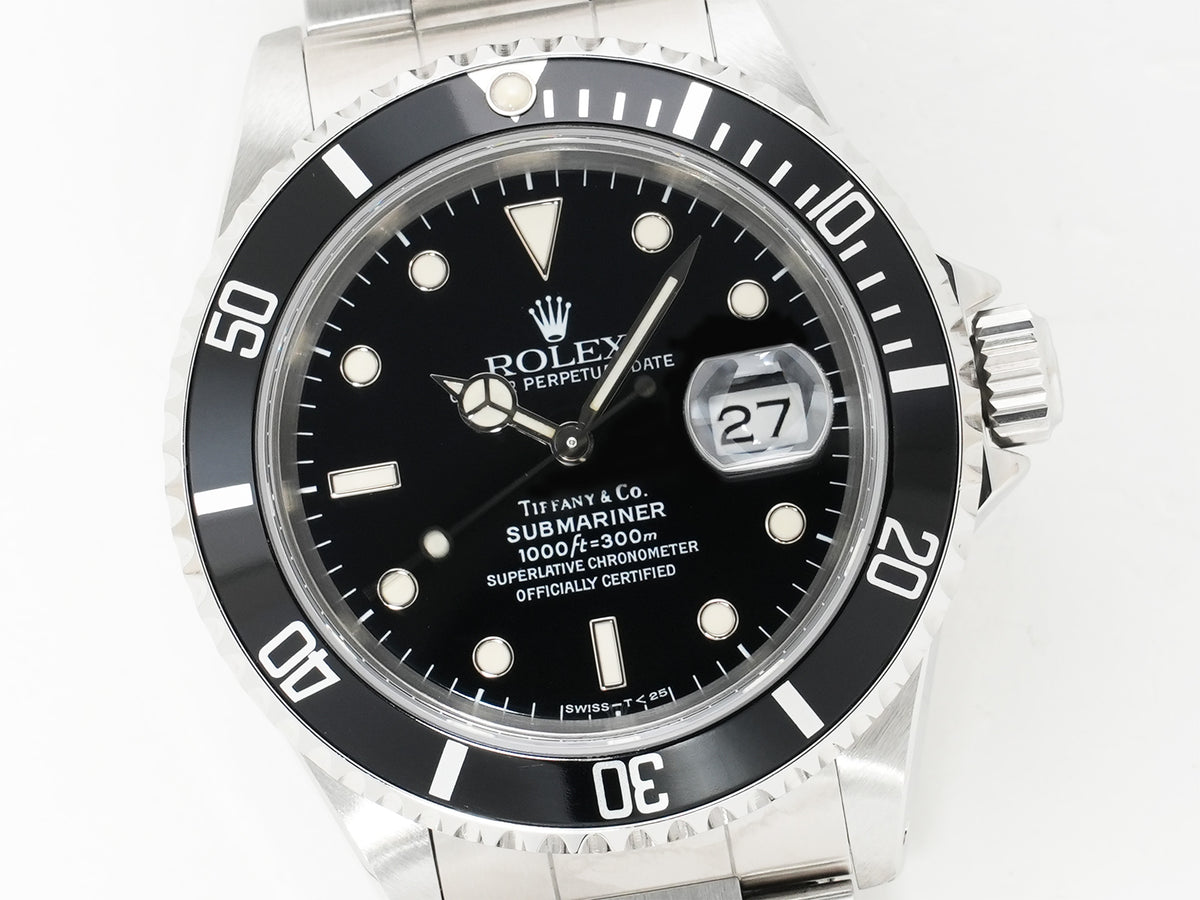 ロレックス サブマリーナー デイト TIFFANY&CO. Ref.16610 ステンレススチール ブラック文字盤 美品 xjj26o3h