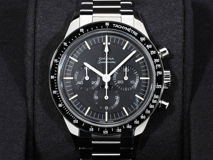 オメガ スピードマスター キャリバー321 クロノグラフ 39.7MM Ref.311.30.40.30.01.001 ステンレススチール ブラック文字盤 極美品 rbpo2tgy