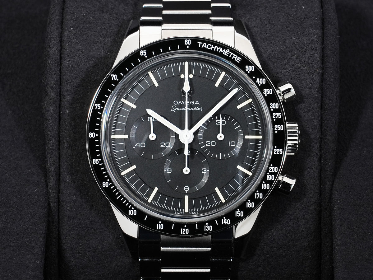 オメガ スピードマスター キャリバー321 クロノグラフ 39.7MM Ref.311.30.40.30.01.001 ステンレススチール ブラック文字盤 極美品 rbpo2tgy
