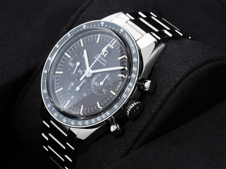 オメガ スピードマスター キャリバー321 クロノグラフ 39.7MM Ref.311.30.40.30.01.001 ステンレススチール ブラック文字盤 極美品 rbpo2tgy