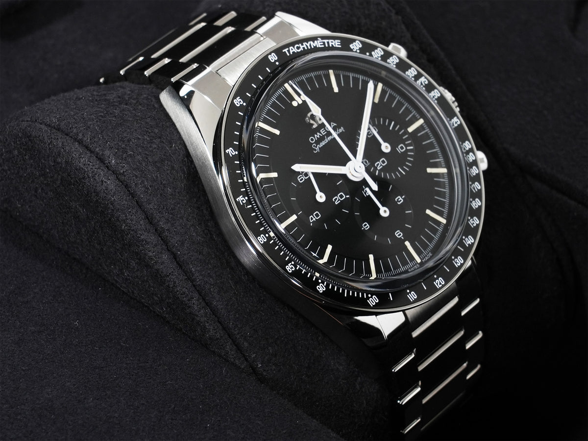 オメガ スピードマスター キャリバー321 クロノグラフ 39.7MM Ref.311.30.40.30.01.001 ステンレススチール ブラック文字盤 極美品 rbpo2tgy