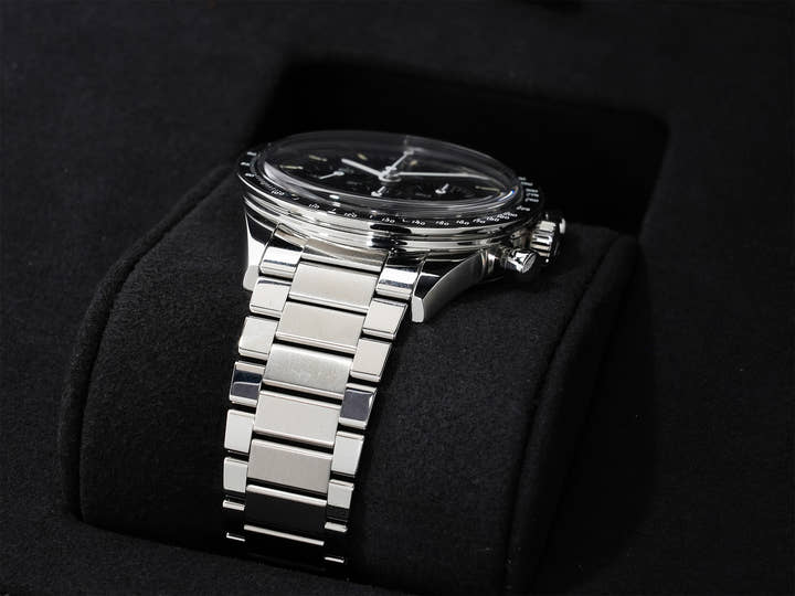 オメガ スピードマスター キャリバー321 クロノグラフ 39.7MM Ref.311.30.40.30.01.001 ステンレススチール ブラック文字盤 極美品 rbpo2tgy