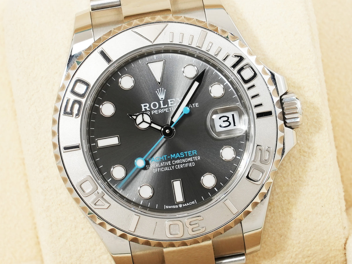 ロレックス ヨットマスター37 Ref.268622 ステンレススチール/プラチナ スレート文字盤 中古 mnjthd8j