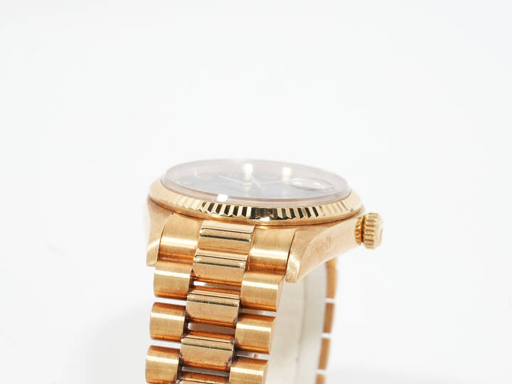 Rolex Datejust Ref.16018 Yellow Gold Blue Stella Boiler Gauge Dial Pre-owned rt39w9kb