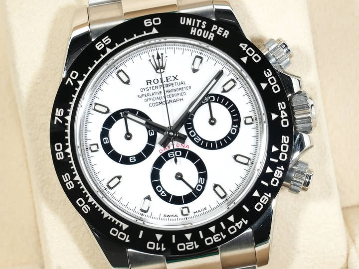 Rolex Daytona Ref. 116500LN Stainless Steel White Dial, Pre-owned in Excellent Condition r8aryp6i