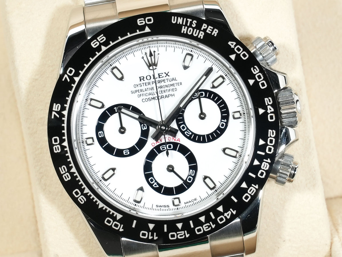 Rolex Daytona Ref. 116500LN Stainless Steel White Dial, Pre-owned in Excellent Condition r8aryp6i