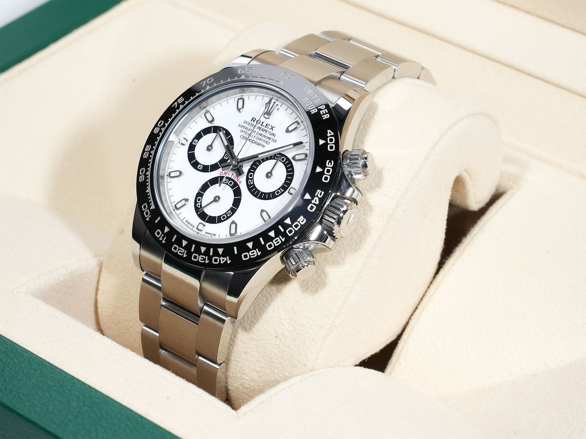 Rolex Daytona Ref. 116500LN Stainless Steel White Dial, Pre-owned in Excellent Condition r8aryp6i
