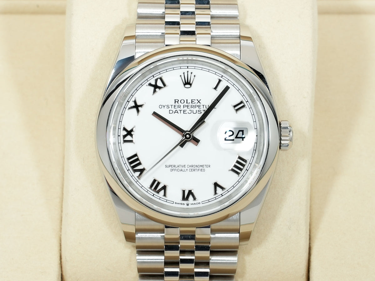 ロレックス デイトジャスト36 Ref.126200 ステンレススチール ホワイト文字盤 ジュビリーブレスレット 美品 b8ifrcr4