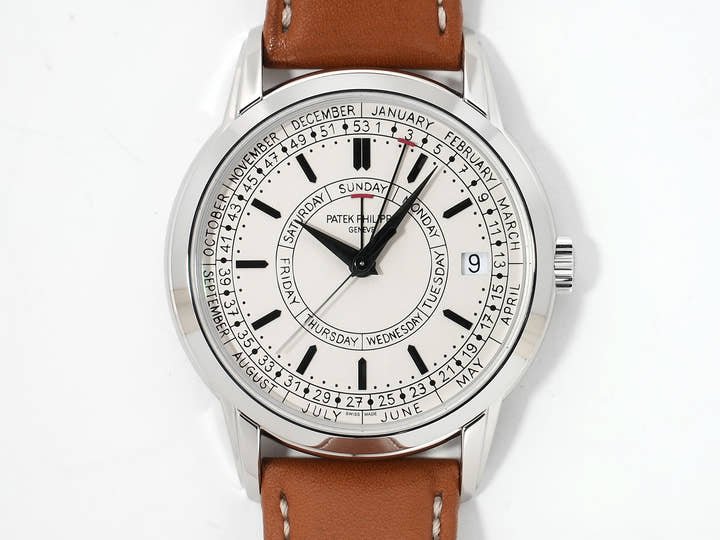 パテックフィリップ カラトラバ ウィークリーカレンダー Ref.5212A-001 ステンレススチール シルバー文字盤 美品 vzvfoqjx
