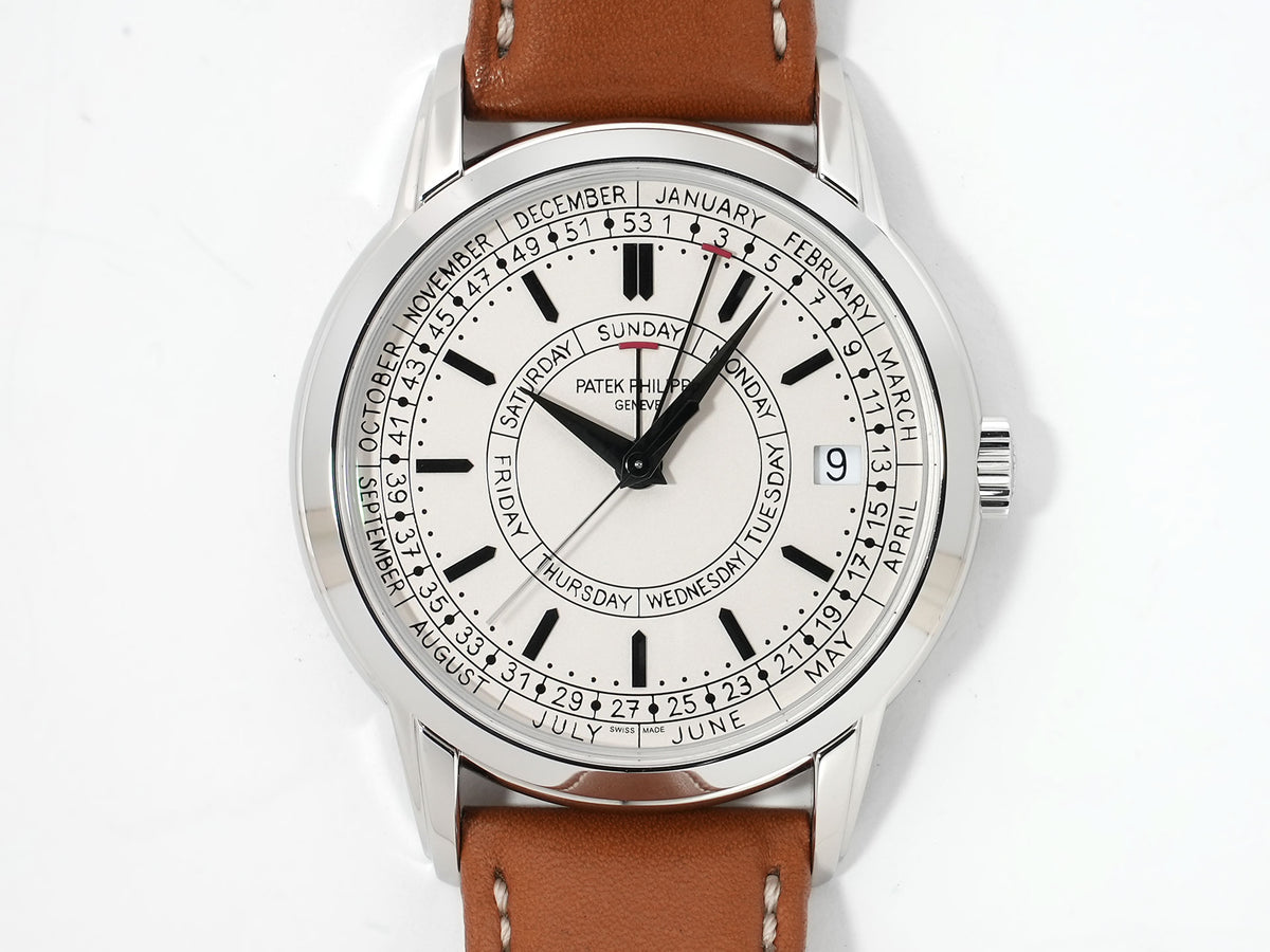 パテックフィリップ カラトラバ ウィークリーカレンダー Ref.5212A-001 ステンレススチール シルバー文字盤 美品 vzvfoqjx