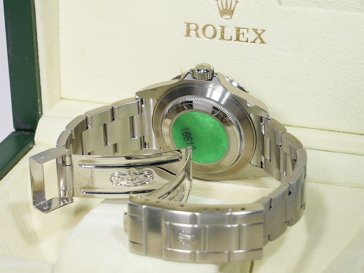 Rolex Submariner Date Ref. 16610LV Stainless Steel Black Dial Excellent Condition rtuy995v