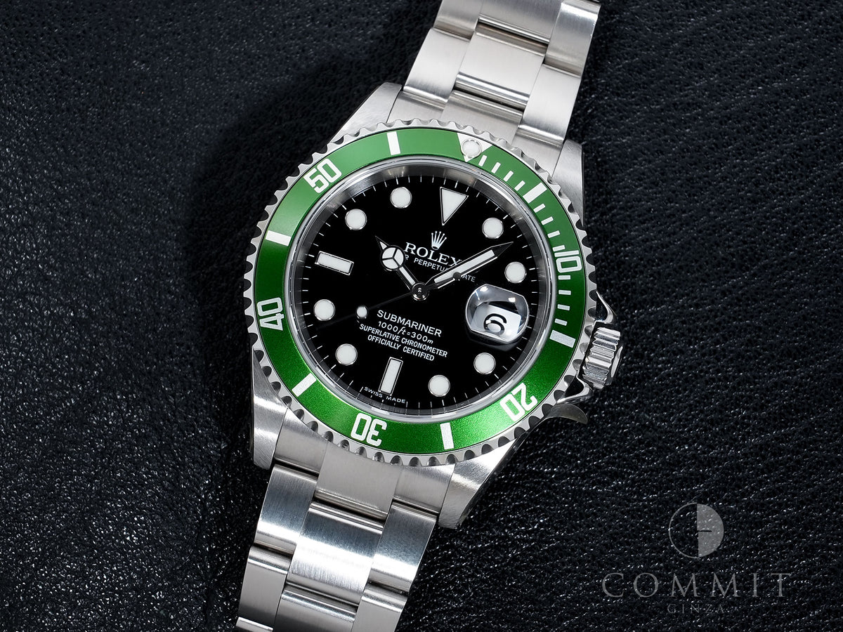 Rolex Submariner Date Ref. 16610LV Stainless Steel Black Dial Excellent Condition rtuy995v
