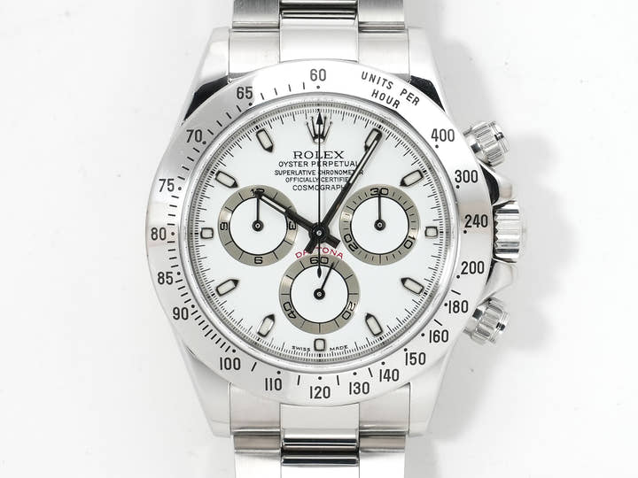 Rolex Daytona Ref. 116520 Stainless Steel Ivory Dial Pre-owned f4pjfftj