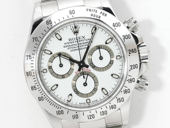 Rolex Daytona Ref. 116520 Stainless Steel Ivory Dial Pre-owned f4pjfftj