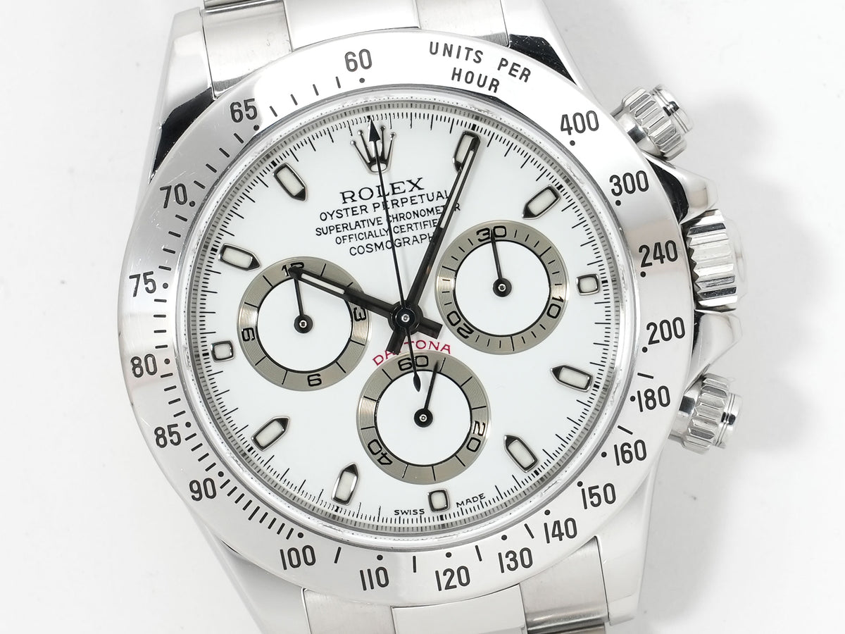 Rolex Daytona Ref. 116520 Stainless Steel Ivory Dial Pre-owned f4pjfftj