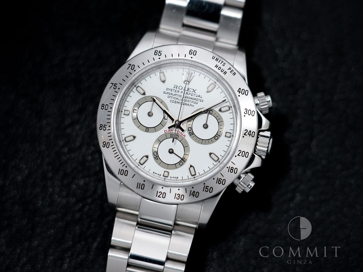 Rolex Daytona Ref. 116520 Stainless Steel Ivory Dial Pre-owned f4pjfftj