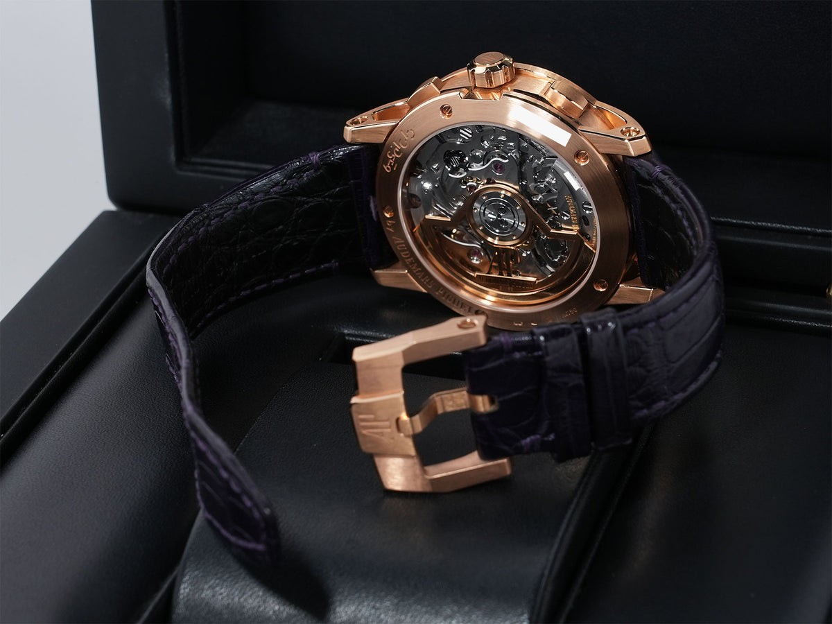 Audemars Piguet CODE 11.59 by Audemars Piguet Chronograph Ref. 26393OR.OO.A616CR.01 Pink Gold Purple Dial Pre-owned ajcy5idy