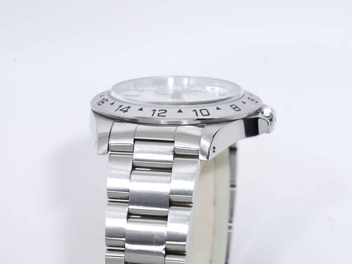 ロレックス エクスプローラーII Ref.16570 ステンレススチール ホワイト文字盤 オイスターブレスレット 中古 i6d9c9a4