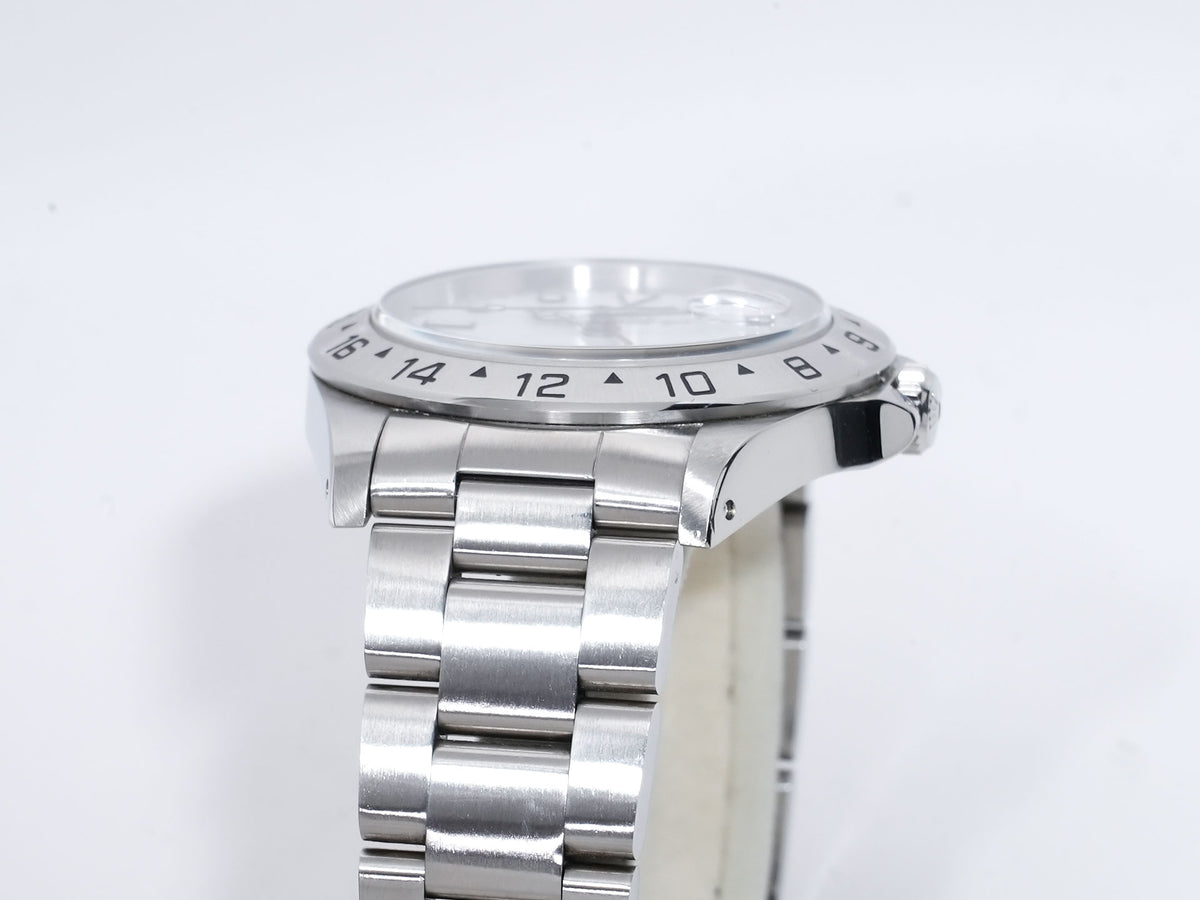 ロレックス エクスプローラーII Ref.16570 ステンレススチール ホワイト文字盤 オイスターブレスレット 中古 i6d9c9a4