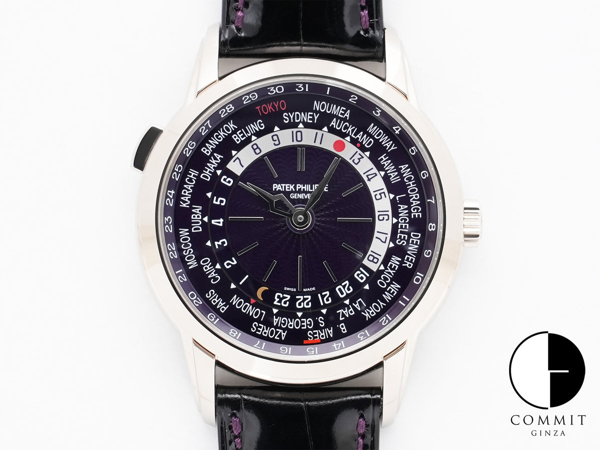 Patek Philippe Complications World Time Date Ref. 5330G-010 White Gold Purple Dial Unworn qszhgr9a