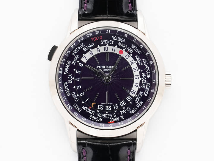 Patek Philippe Complications World Time Date Ref. 5330G-010 White Gold Purple Dial Unworn qszhgr9a