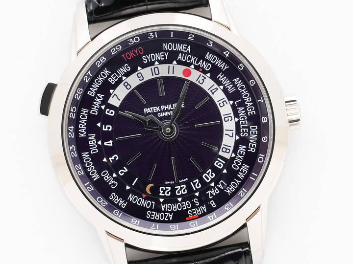 Patek Philippe Complications World Time Date Ref. 5330G-010 White Gold Purple Dial Unworn qszhgr9a