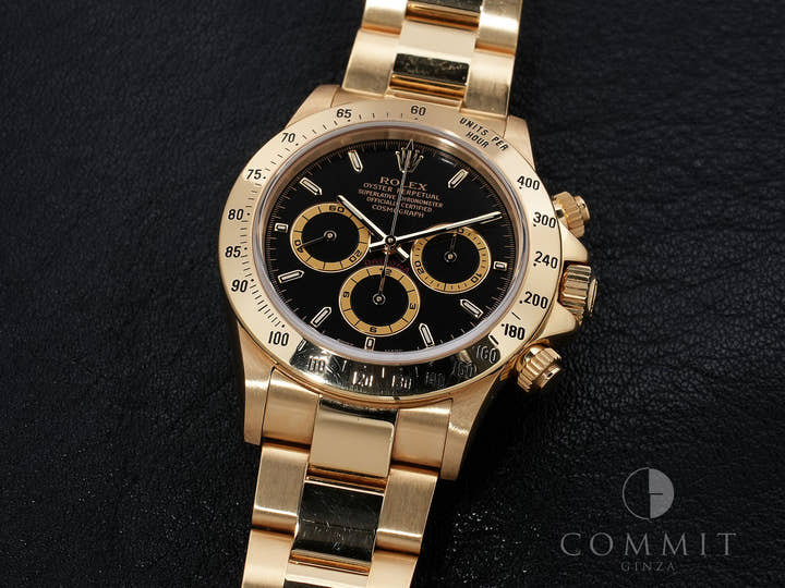 ロレックス デイトナ エルプリメロ Ref.16528 イエローゴールド ブラック文字盤 中古 9fwsfkcs