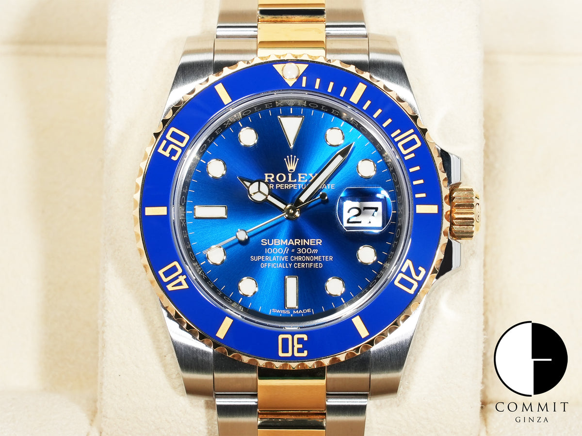 Rolex Submariner Date Ref.116613LB Stainless Steel/Yellow Gold Blue Dial Pre-owned 66cbxce5