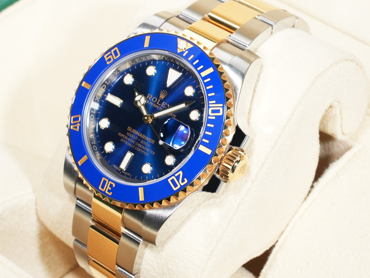 Rolex Submariner Date Ref.116613LB Stainless Steel/Yellow Gold Blue Dial Pre-owned 66cbxce5