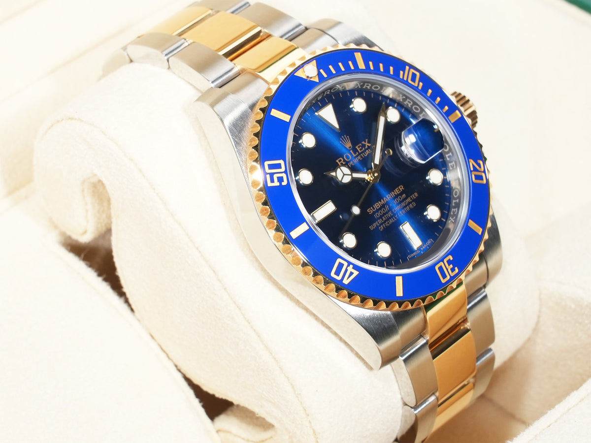 Rolex Submariner Date Ref.116613LB Stainless Steel/Yellow Gold Blue Dial Pre-owned 66cbxce5