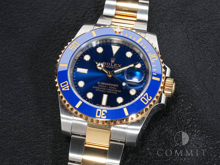 Rolex Submariner Date Ref.116613LB Stainless Steel/Yellow Gold Blue Dial Pre-owned 66cbxce5
