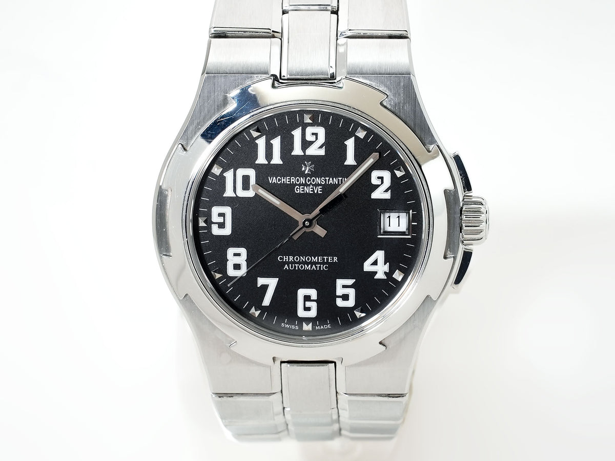 ヴァシュロンコンスタンタン オーヴァーシーズ Ref.42042/423A-8890 ステンレススチール ブラックアラビア文字盤 中古 7tt97zef