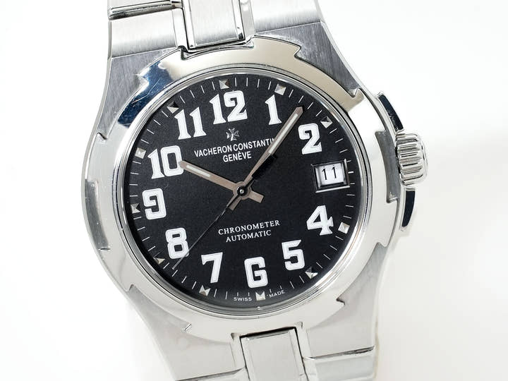 ヴァシュロンコンスタンタン オーヴァーシーズ Ref.42042/423A-8890 ステンレススチール ブラックアラビア文字盤 中古 7tt97zef