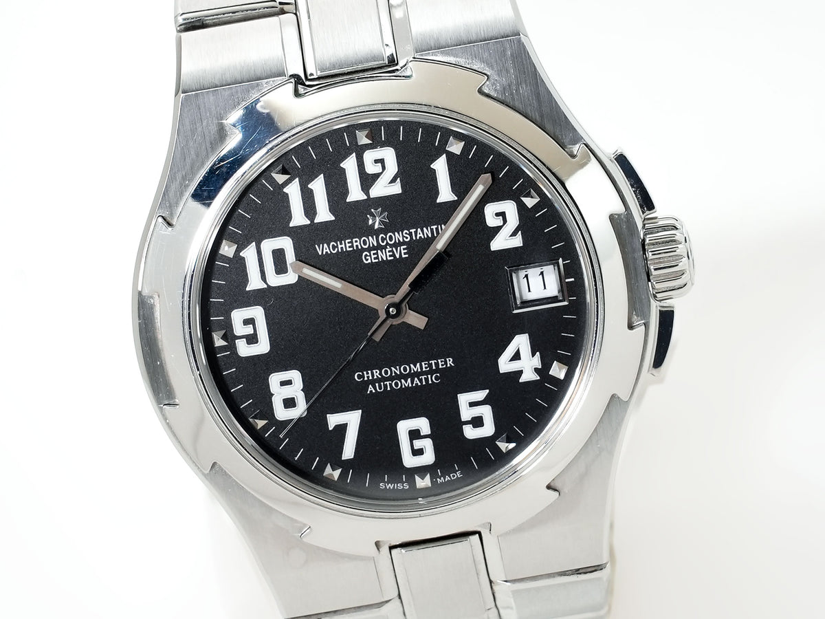 ヴァシュロンコンスタンタン オーヴァーシーズ Ref.42042/423A-8890 ステンレススチール ブラックアラビア文字盤 中古 7tt97zef