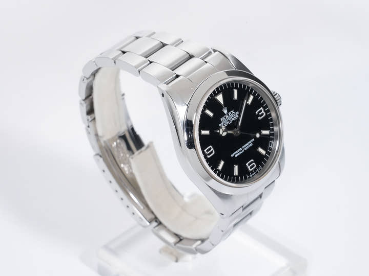 ロレックス エクスプローラーI Ref.14270 ステンレススチール ブラック文字盤 オイスターブレスレット 中古 9hweebbu